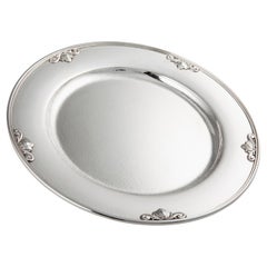 Georg Jensen Juego de 12 Platos Acorn de Plata de Ley 642A