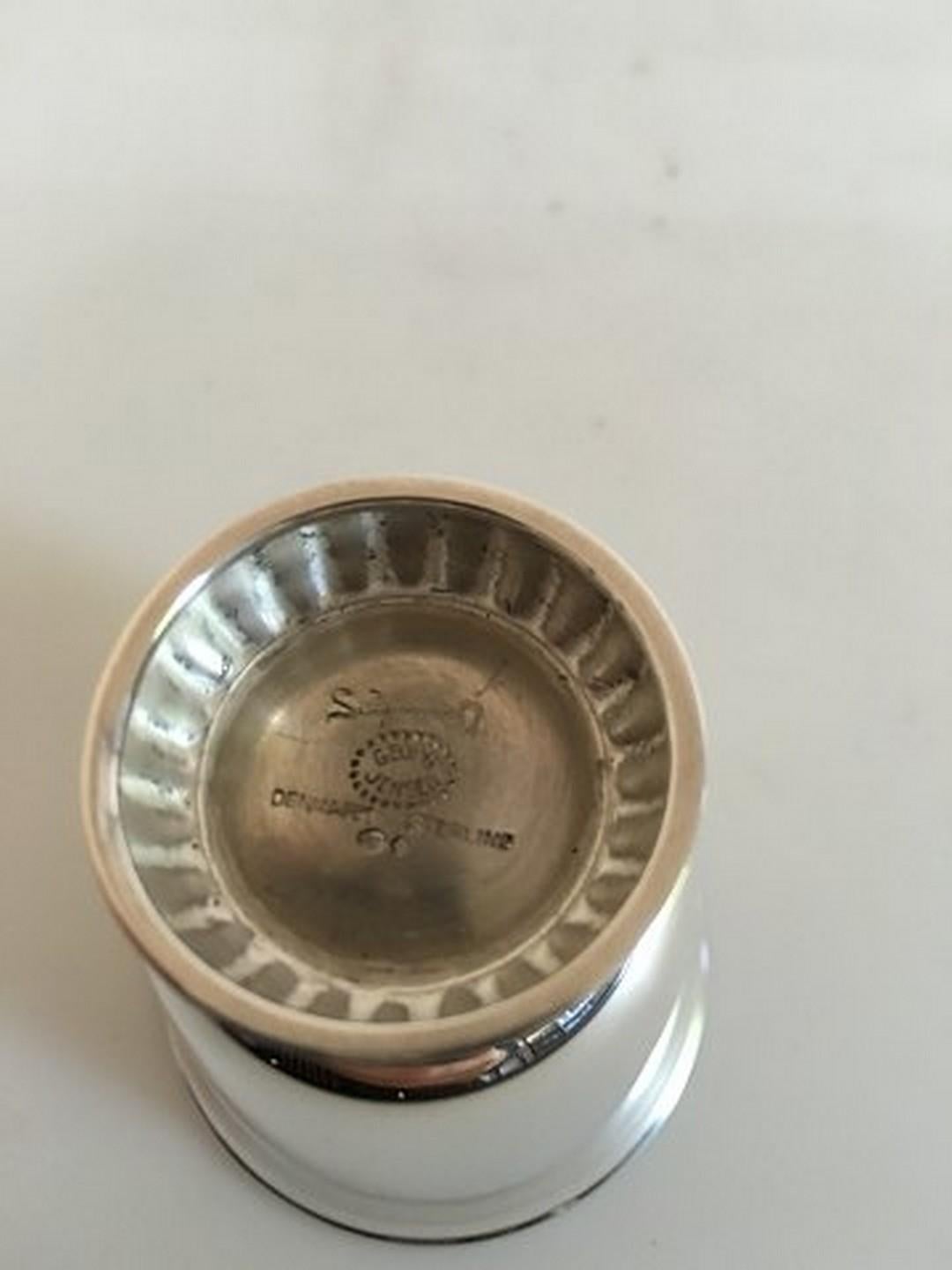 Art Deco Georg Jensen Sterling Silver Sigvard Bernadotte Cup, from after 1945 For Sale