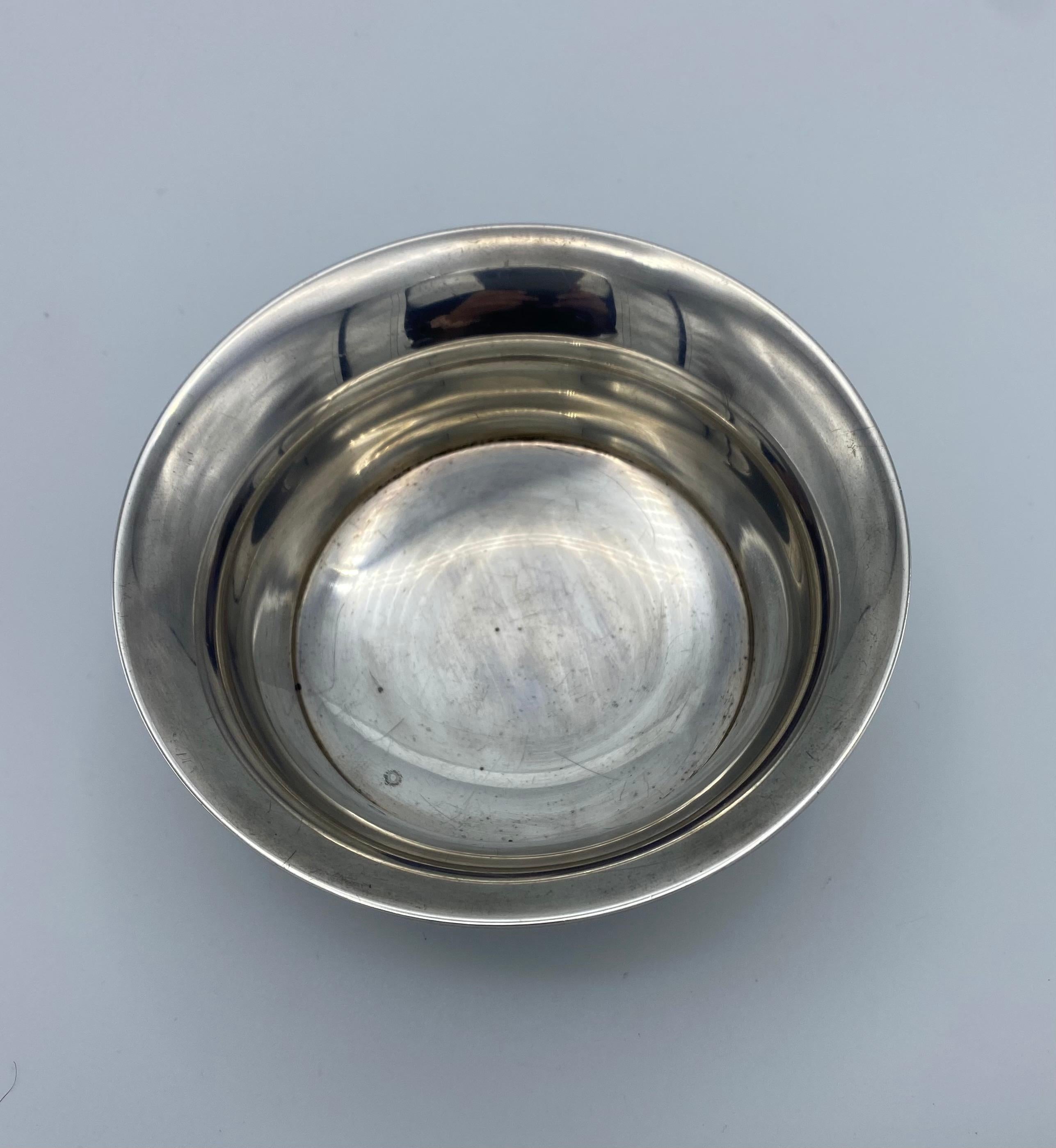 Women's or Men's Georg Jensen Sterling Silver Small Dish Bowl, #520