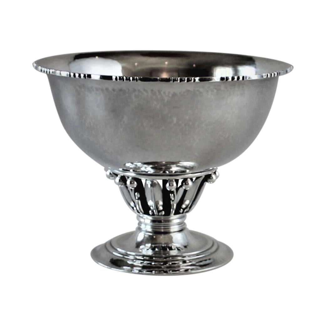 Georg Jensen Sterling Silver Small Louvre Bowl, No, 180B For Sale