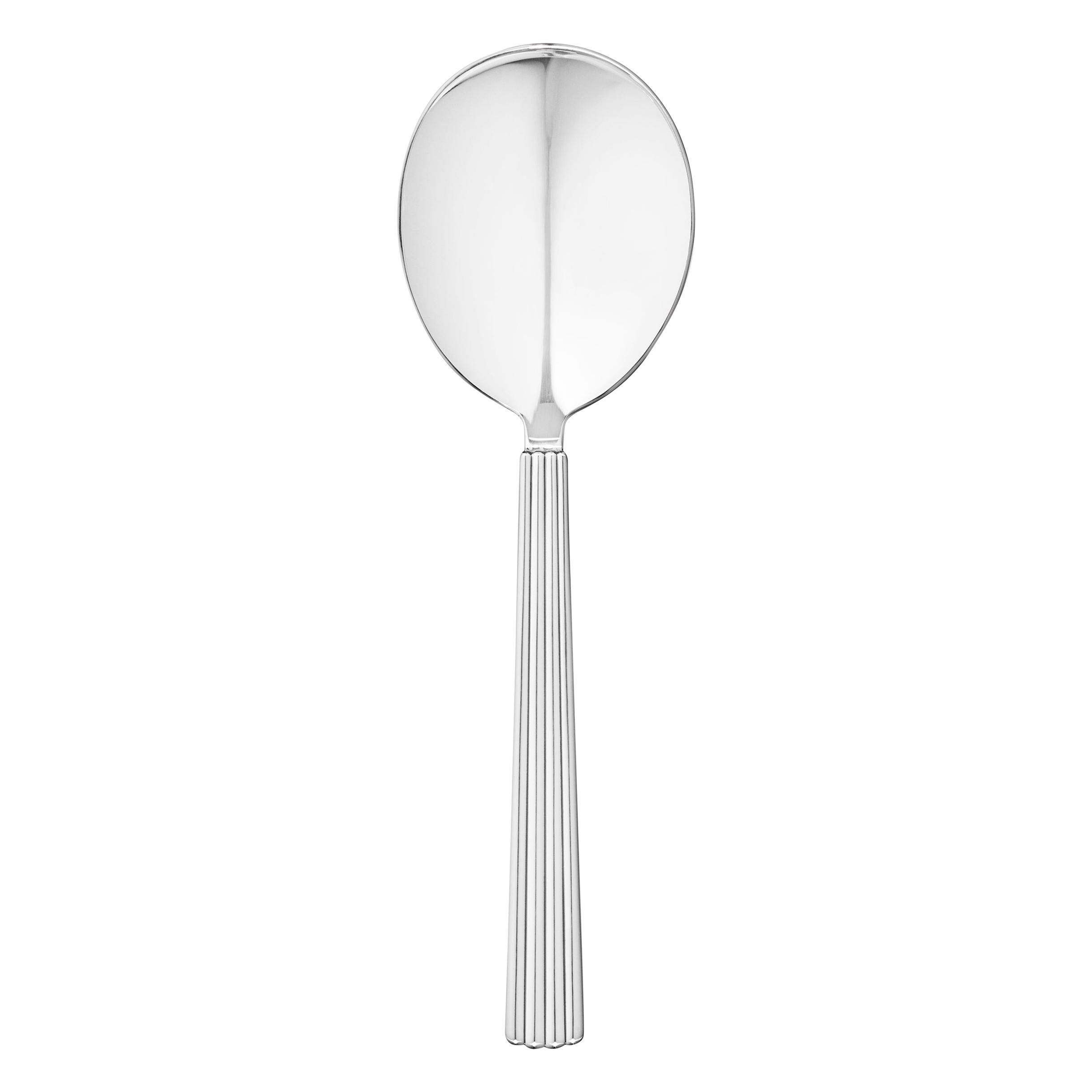 Georg Jensen Sterling Silver Small Serving Spoon by Sigvard Bernadotte For Sale