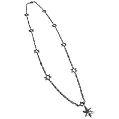 Georg Jensen Sterling Silver Star Necklace