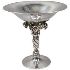 Georg Jensen Sterling Silver Tazza Compote With Grape Motif, 263 A