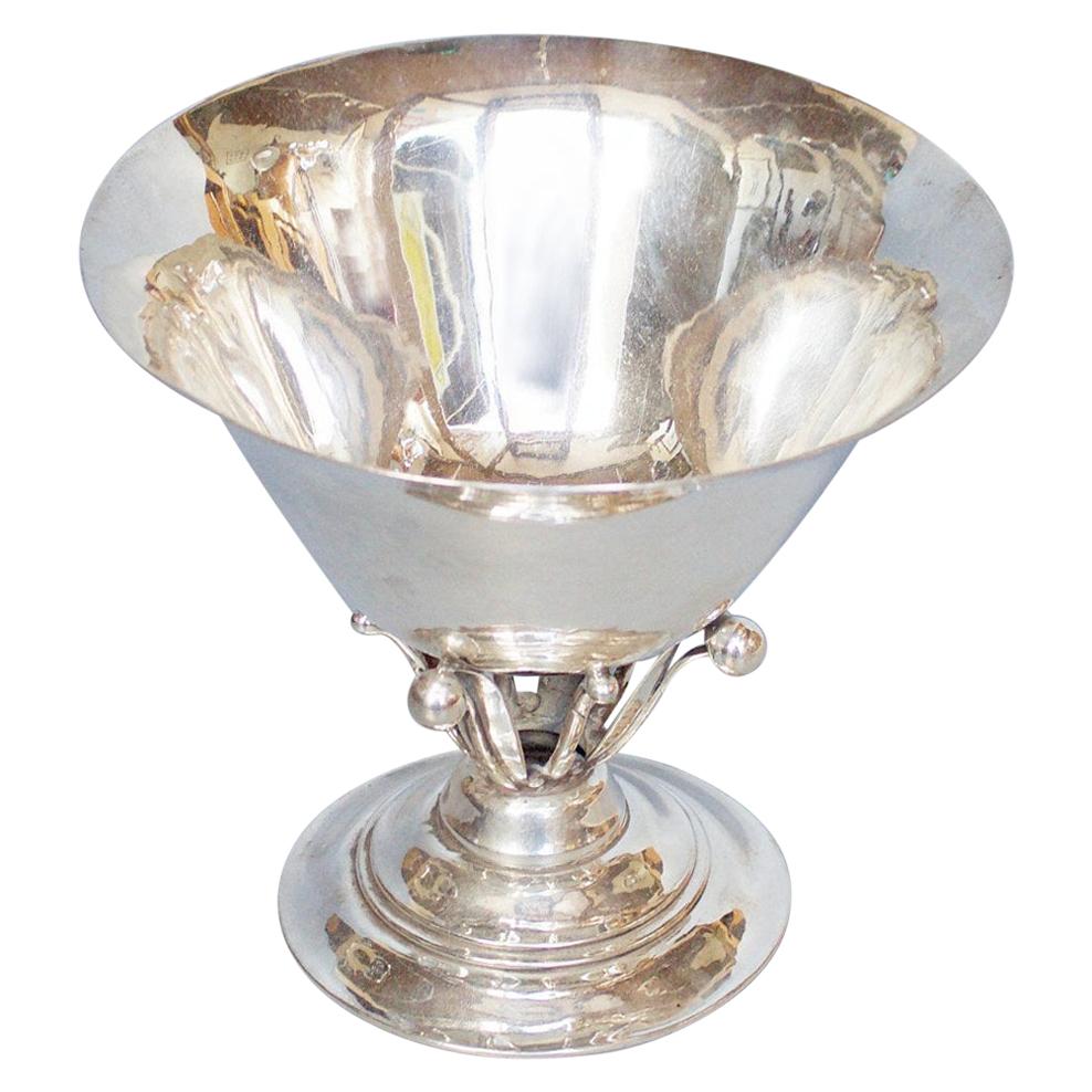 Georg Jensen Sterling Silver, Tazza Cup Designed by Johan Rohde, circa 1930