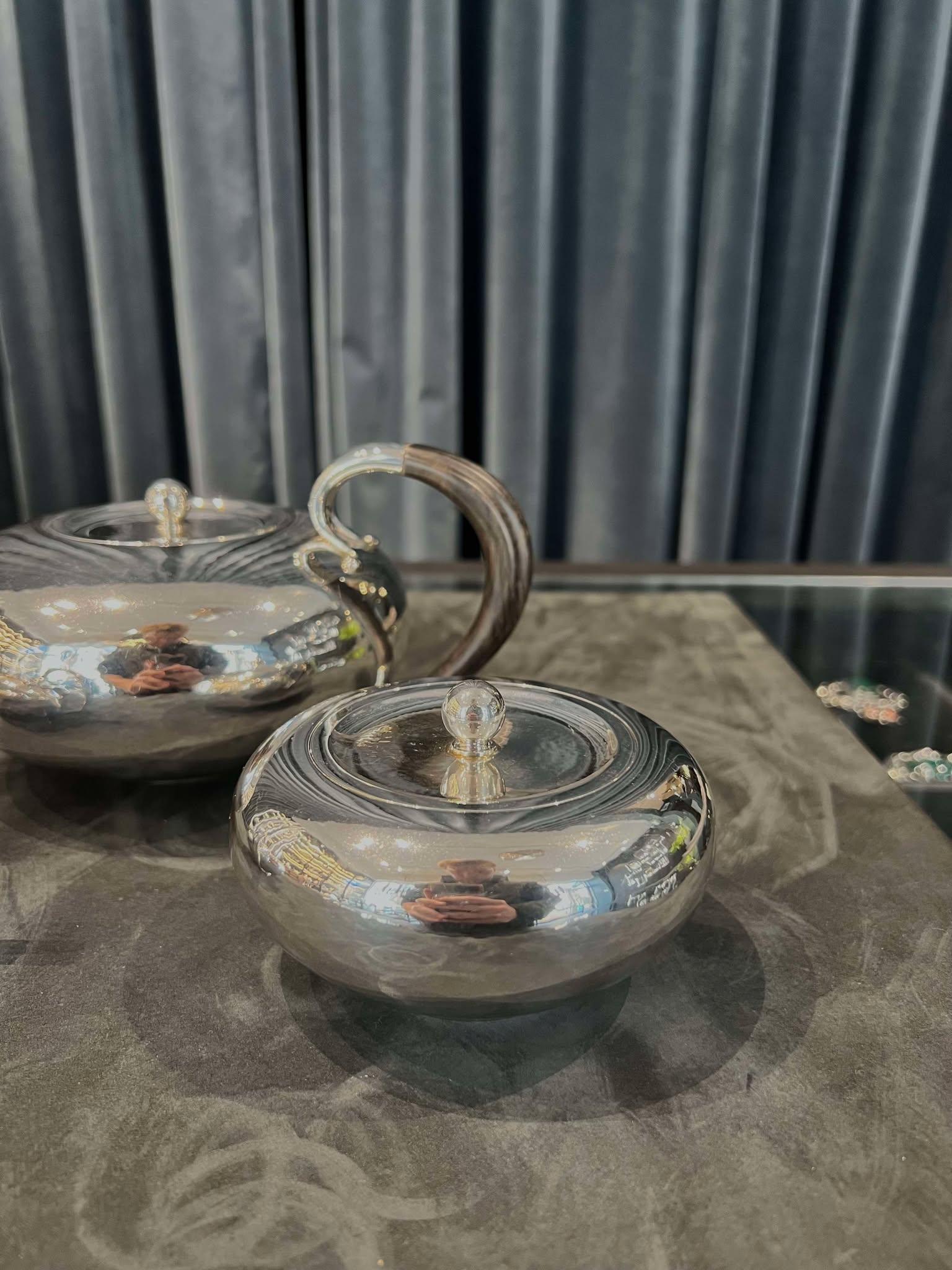 Lucidato Georg Jensen Set da tè in argento 787 in vendita