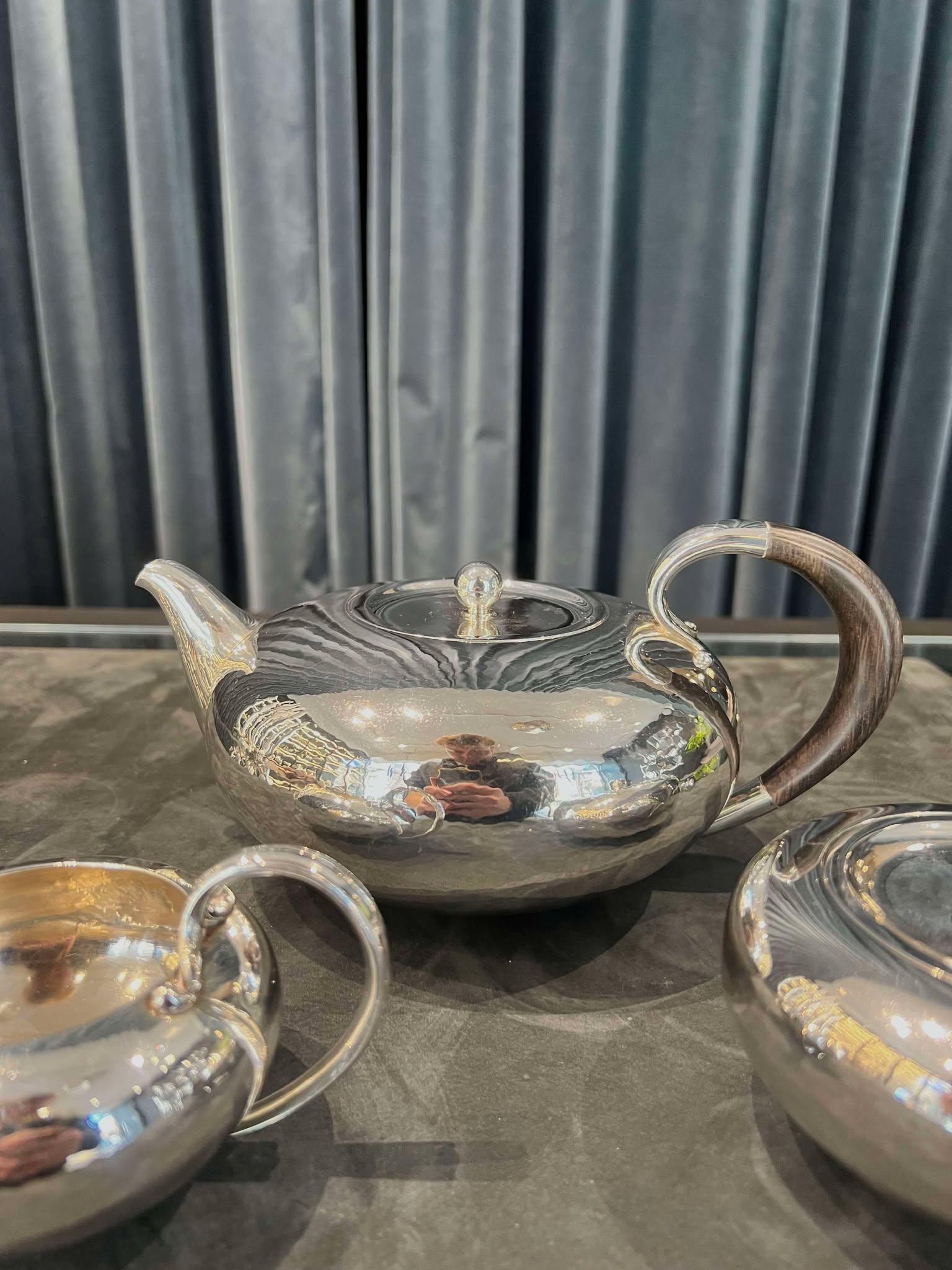 Georg Jensen Set da tè in argento 787 In condizioni ottime in vendita a Hellerup, DK