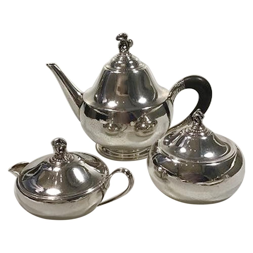 Georg Jensen Sterling Silver Tea Set No 322, '1915-1933' For Sale
