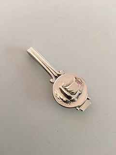 Georg Jensen Sterling Silber Krawattennadel Nr. 50 mit Wikingerschiff