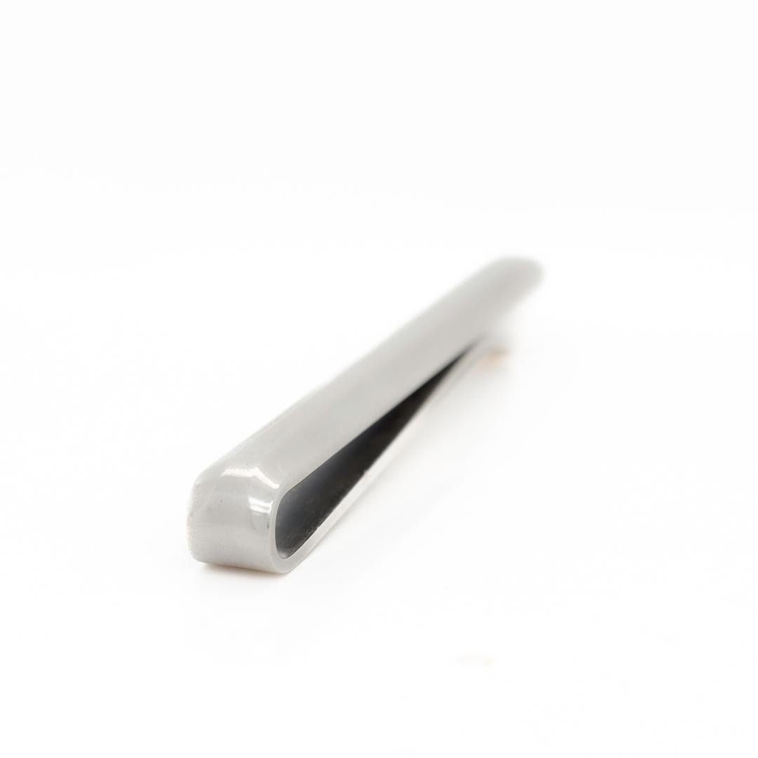 Georg Jensen Sterling Silver Tie Bar No. 82 In Good Condition For Sale In Philadelphia, PA