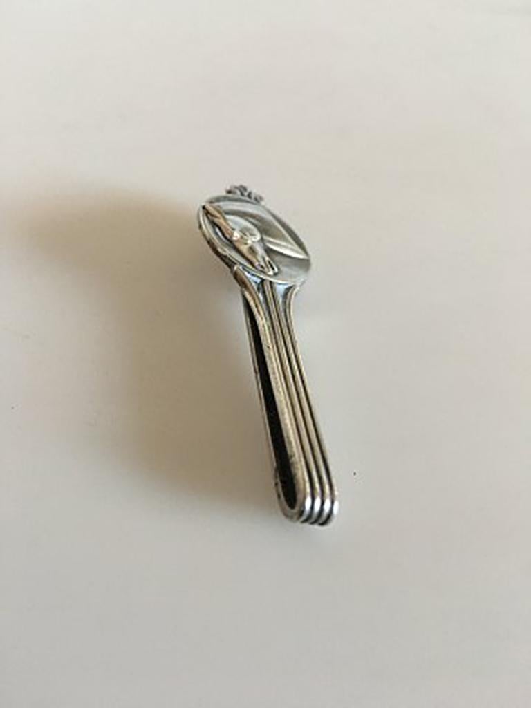 Georg Jensen Sterling Silver Tie Bar with Horse No 65. Measures 5.5 cm / 2 11/64 in. Weighs 9 g / 0.30 oz. From after 1945.