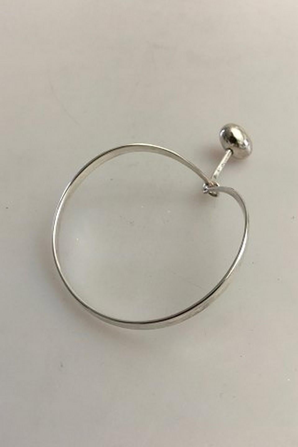 Georg Jensen Sterlingsilber Torun Armring Nr. 205 mit Anhänger Nr. 303 (Moderne) im Angebot