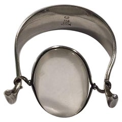 Georg Jensen Sterling Silver Torun Armring with Rutile Quartz No 203