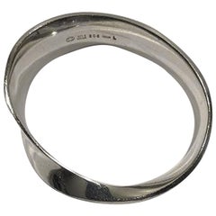 Georg Jensen Sterling Silver Torun Bracelet/Bangle No 206 Möbius Size L