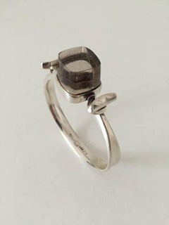 Georg Jensen Sterling Silver Torun Bracelet with Quartz #207