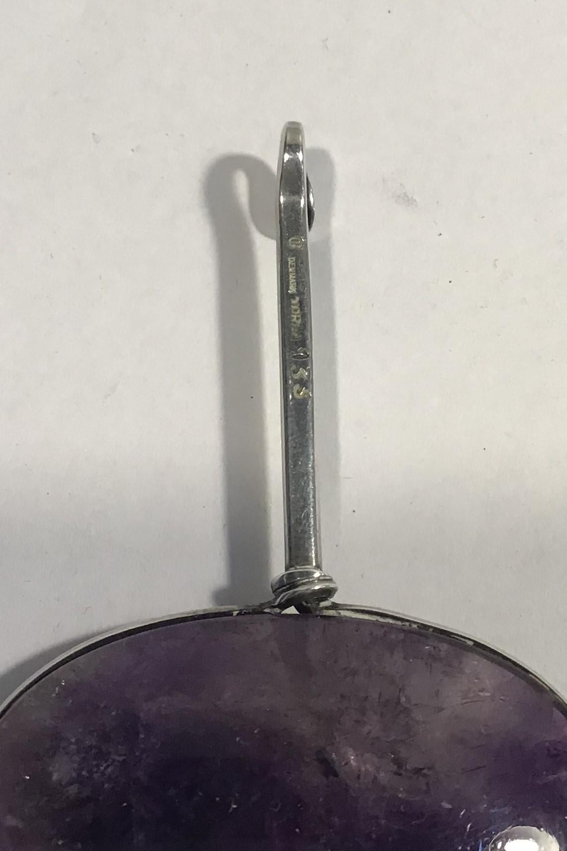 Georg Jensen Sterling Silver Torun Pendant No. 133 In Good Condition For Sale In Copenhagen, DK