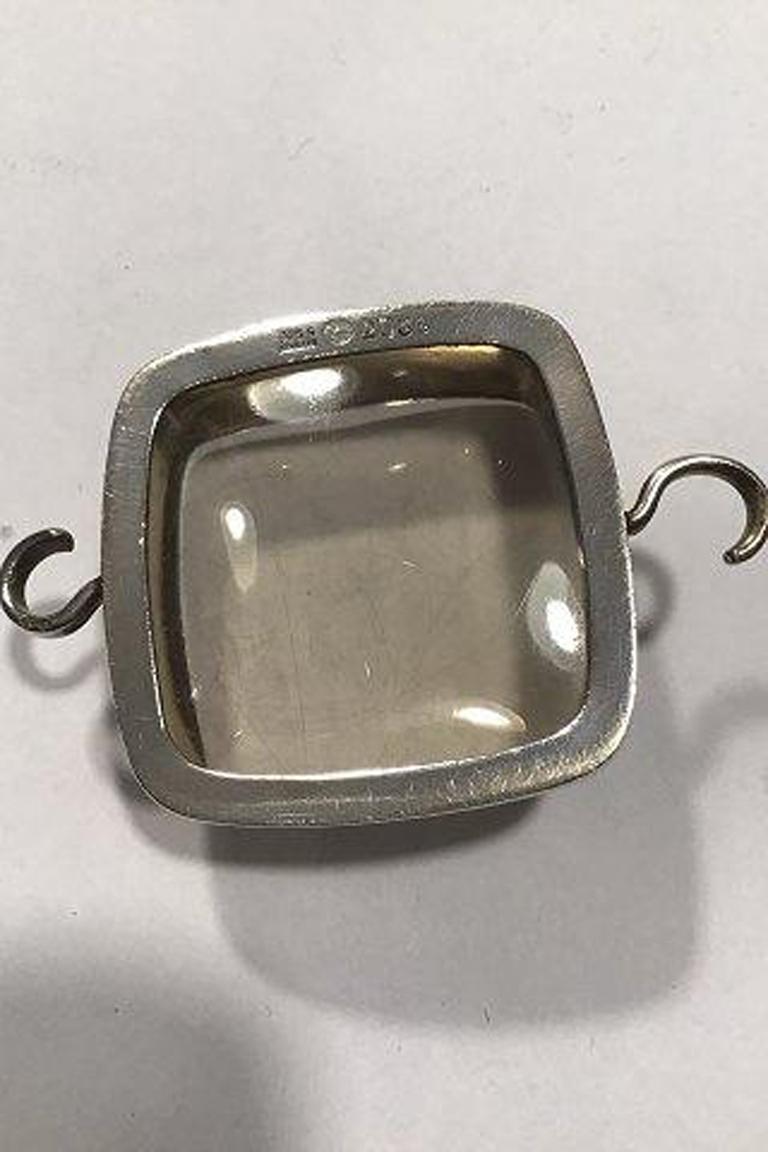 20th Century Georg Jensen Sterling Silver Torun Quartz Stone No 203B For Sale