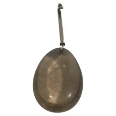 Georg Jensen Sterling Silver Torun Rutile Quartz Pendant No 131