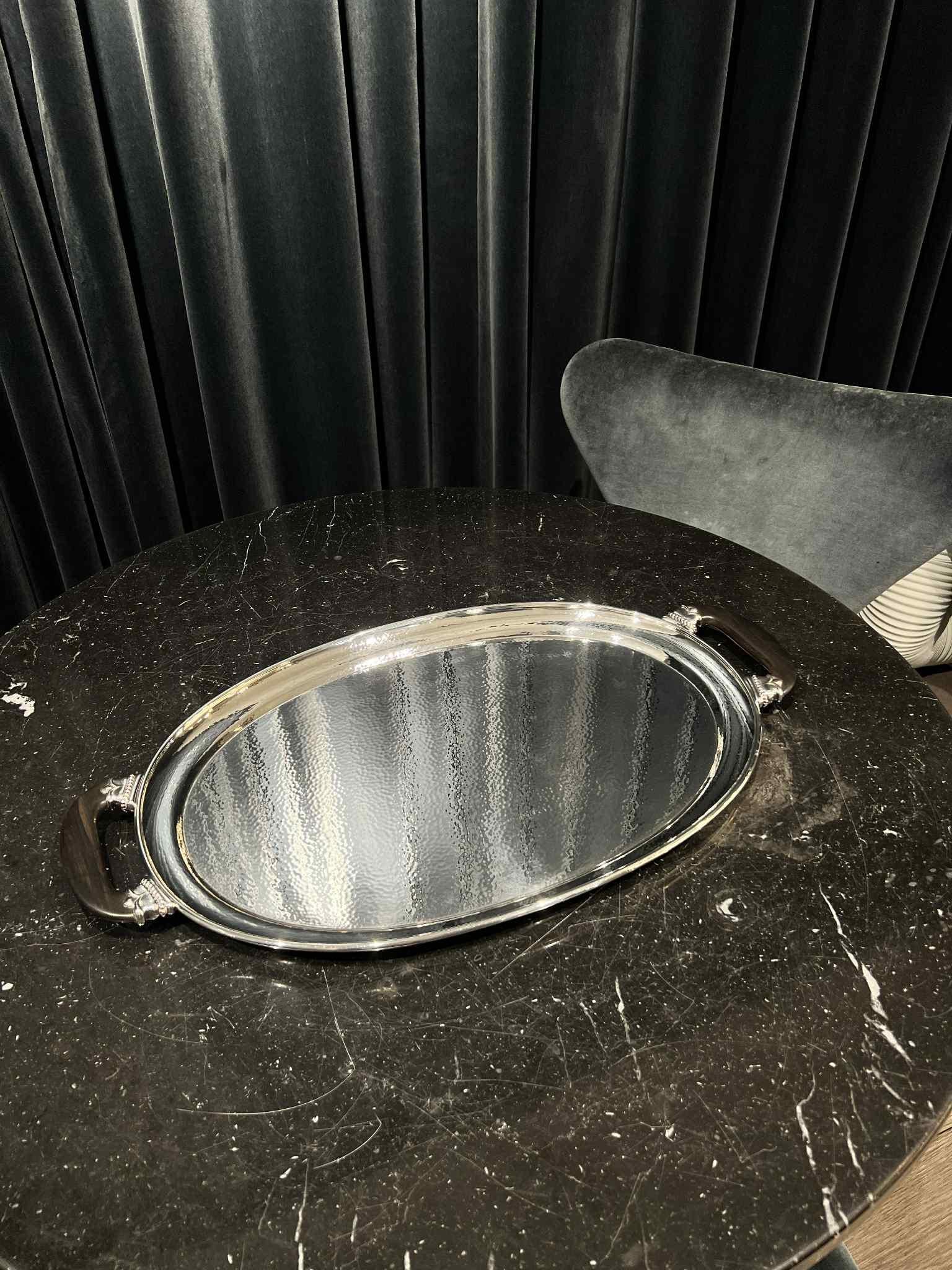 Georg Jensen Sterling Silver Tray 80 en Excelente estado para la venta en Hellerup, DK