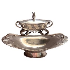 Georg Jensen Sterling Silver Two-Tiered Dish No. 81