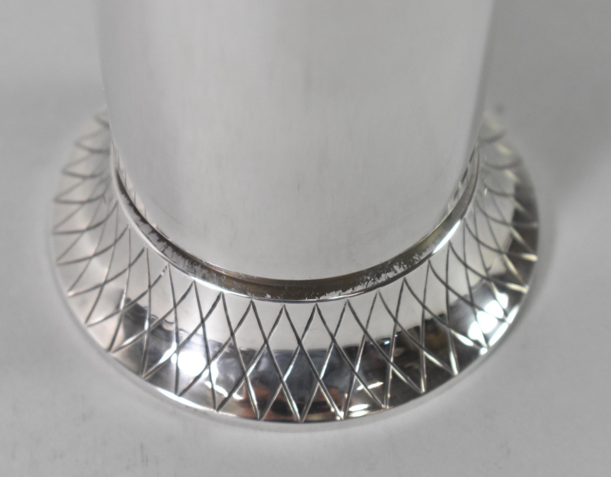 Georg Jensen Sterling Silver Vase No. 819C by Sigvard Bernadotte In Good Condition For Sale In Toledo, OH
