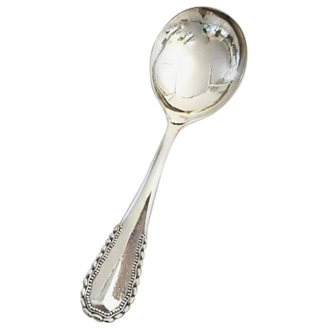 Georg Jensen Sterling Silver Viking Serving Spoon #115