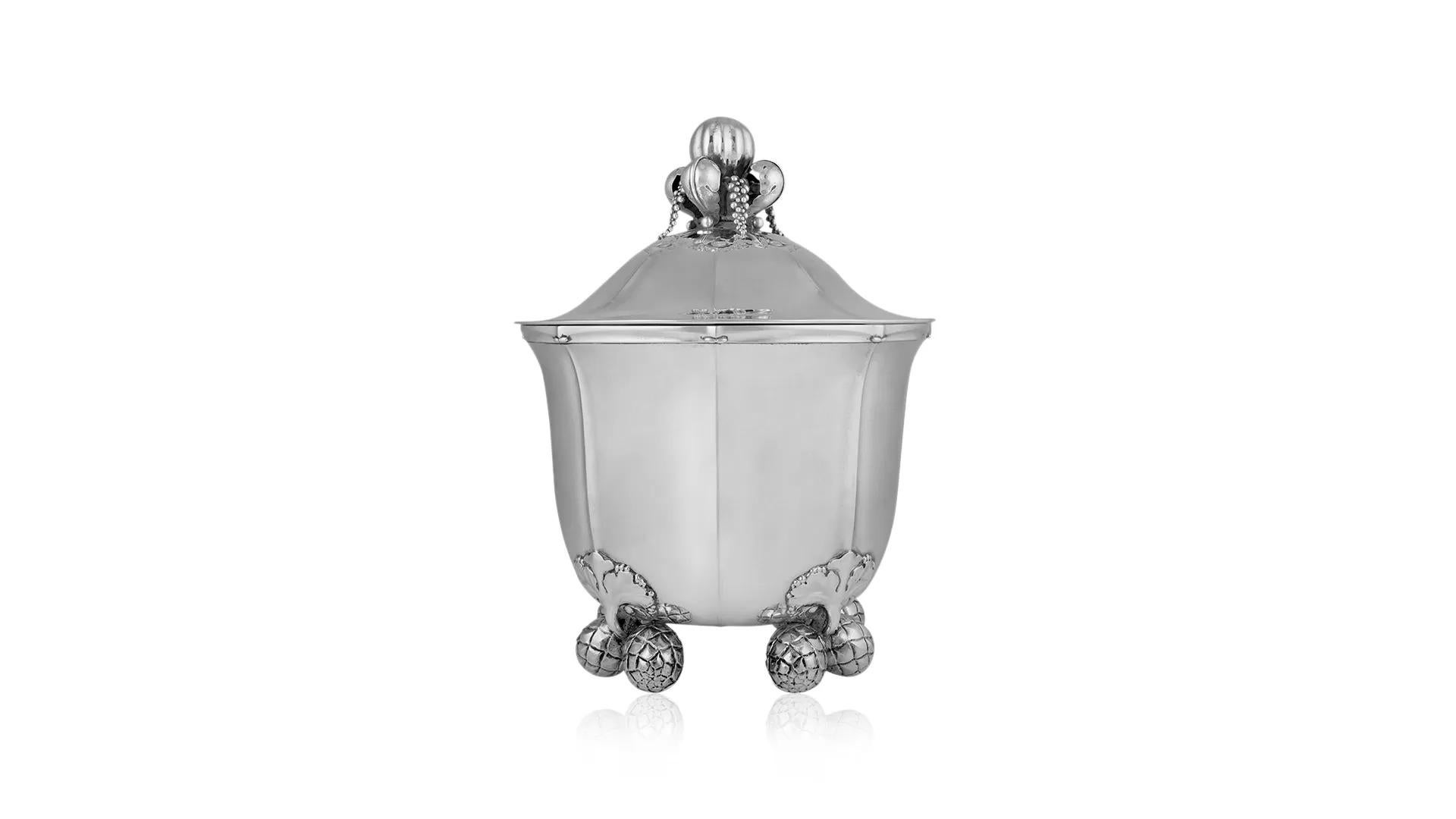 Enfriador de vino Georg Jensen de plata de ley 87 Danés