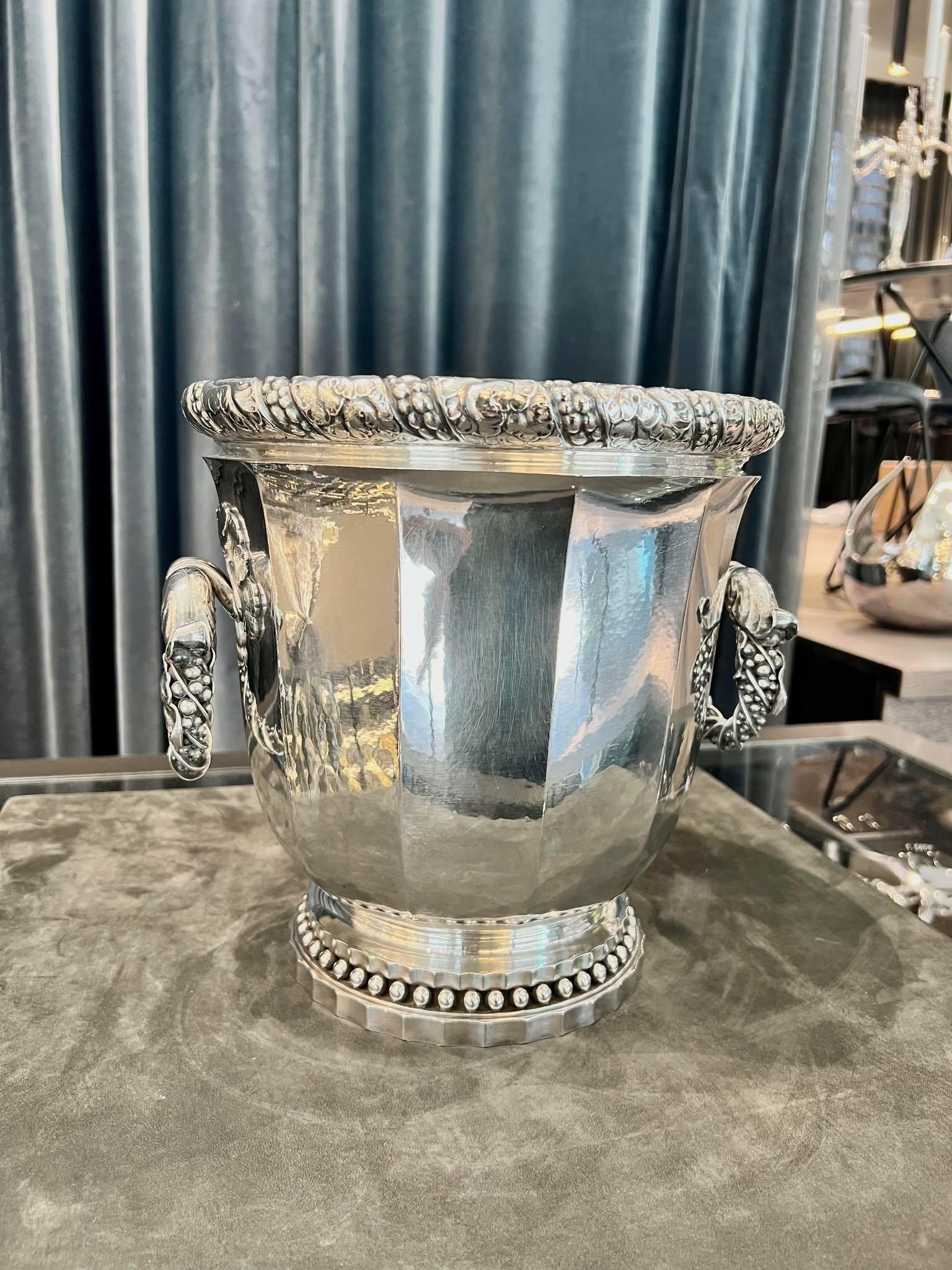Georg Jensen Cubo/enfriador de vino de plata de ley 357 en Excelente Estado en Hellerup, DK