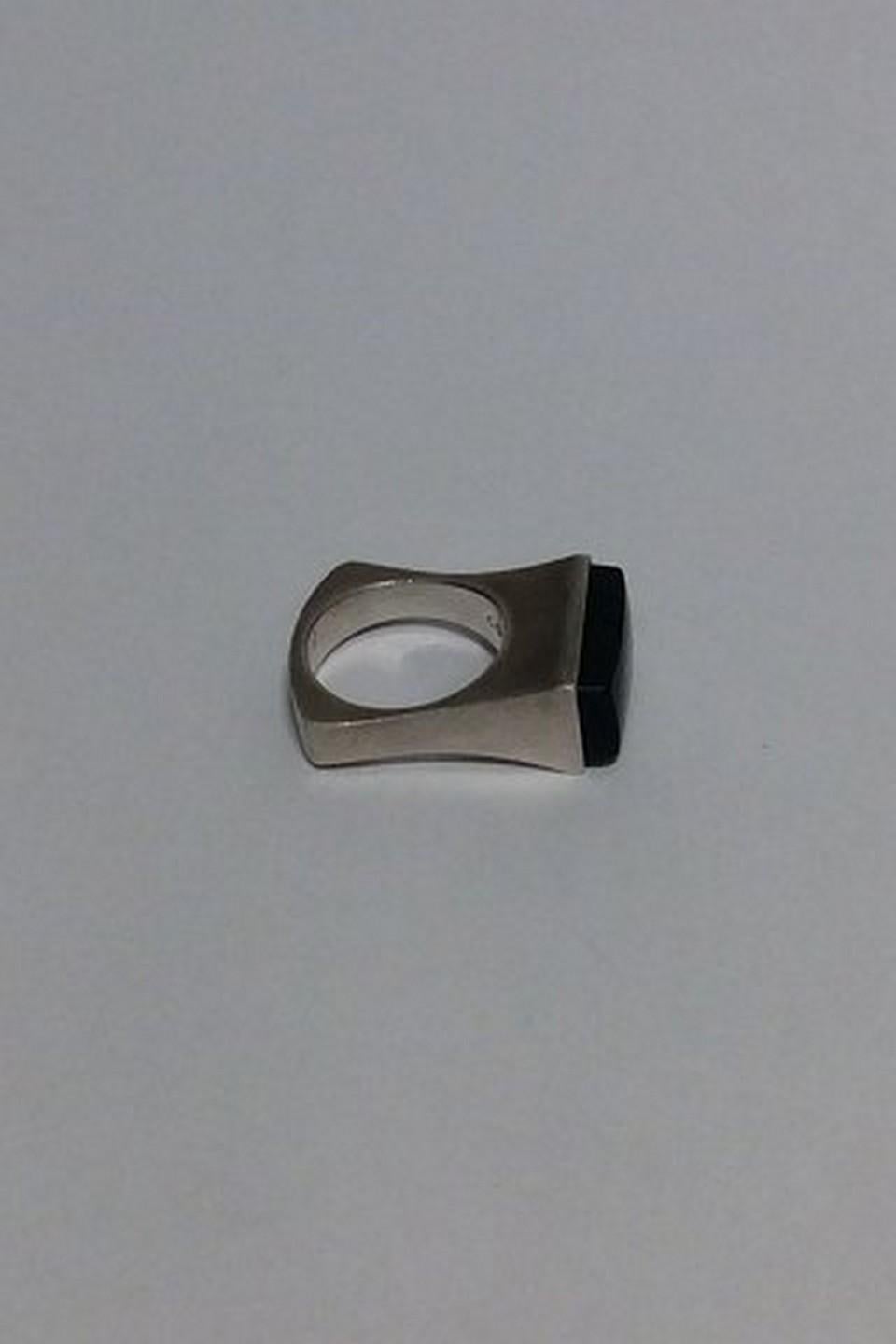 Georg Jensen Sterling Sølv Moderne Anillo nº 180 Med Sten en Bueno estado para la venta en Copenhagen, DK
