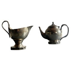Georg Jensen Teapot and Cream Jug, for the Palads Hotel, made by Mappin & Webb