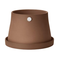 Georg Jensen Terra Pot Terra Medium in Terracotta and Stainless Steel