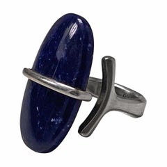 Georg Jensen Torun Bulow-Hube Lapis Ring, C.1970