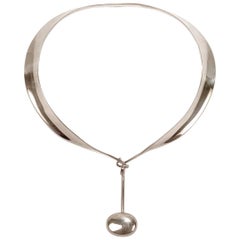 Georg Jensen Torun - Collier moderne danois en argent sterling Modèle n° 160