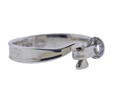 Georg Jensen, bague Torun Hook 204 A en argent et diamants