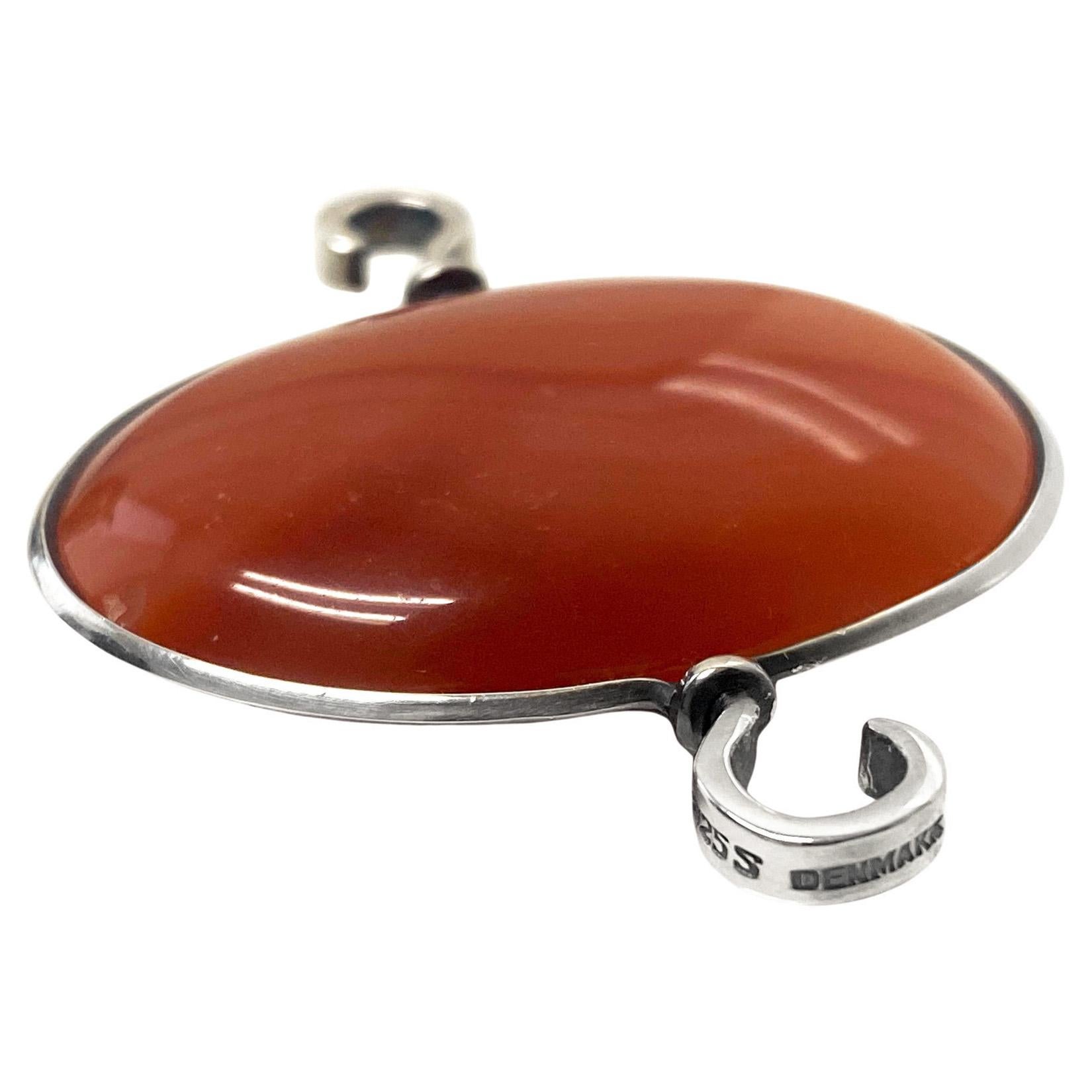 Georg Jensen, bracelet jonc Torun en agate rouge n° 203 C. 1960 en vente 1