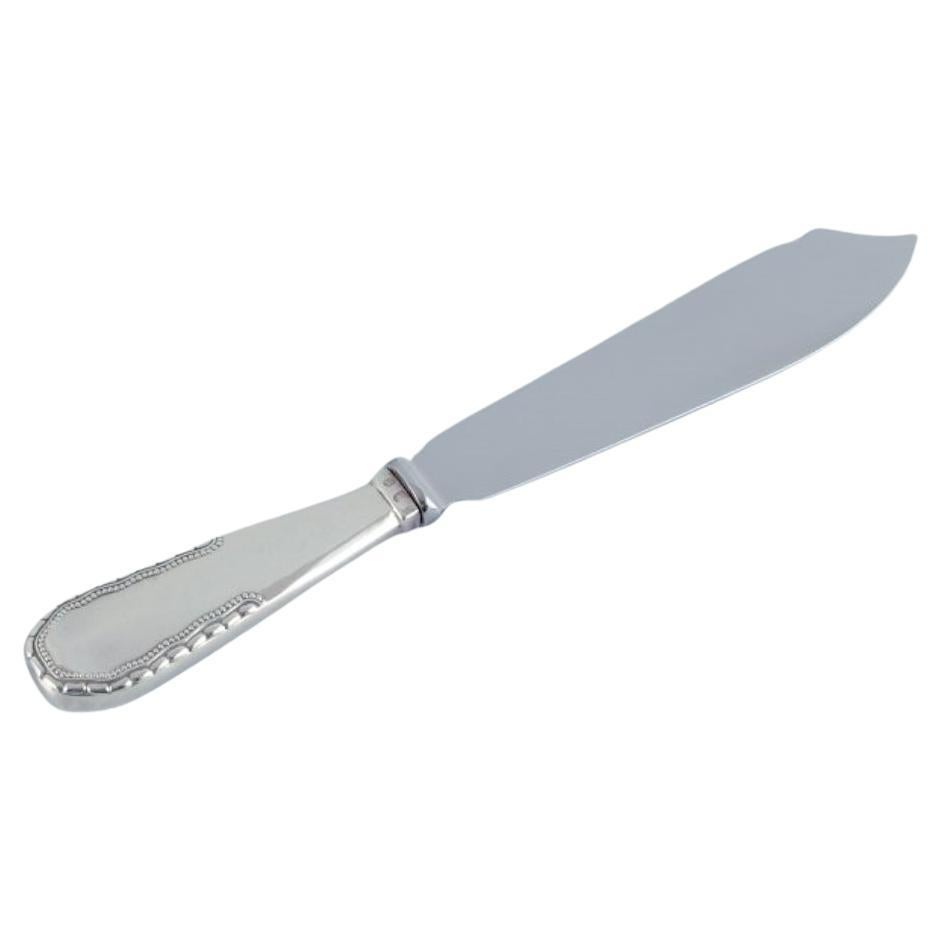 Georg Jensen, Viking, cake knife in 830 silver.  Raadvad stainless steel blade.  For Sale