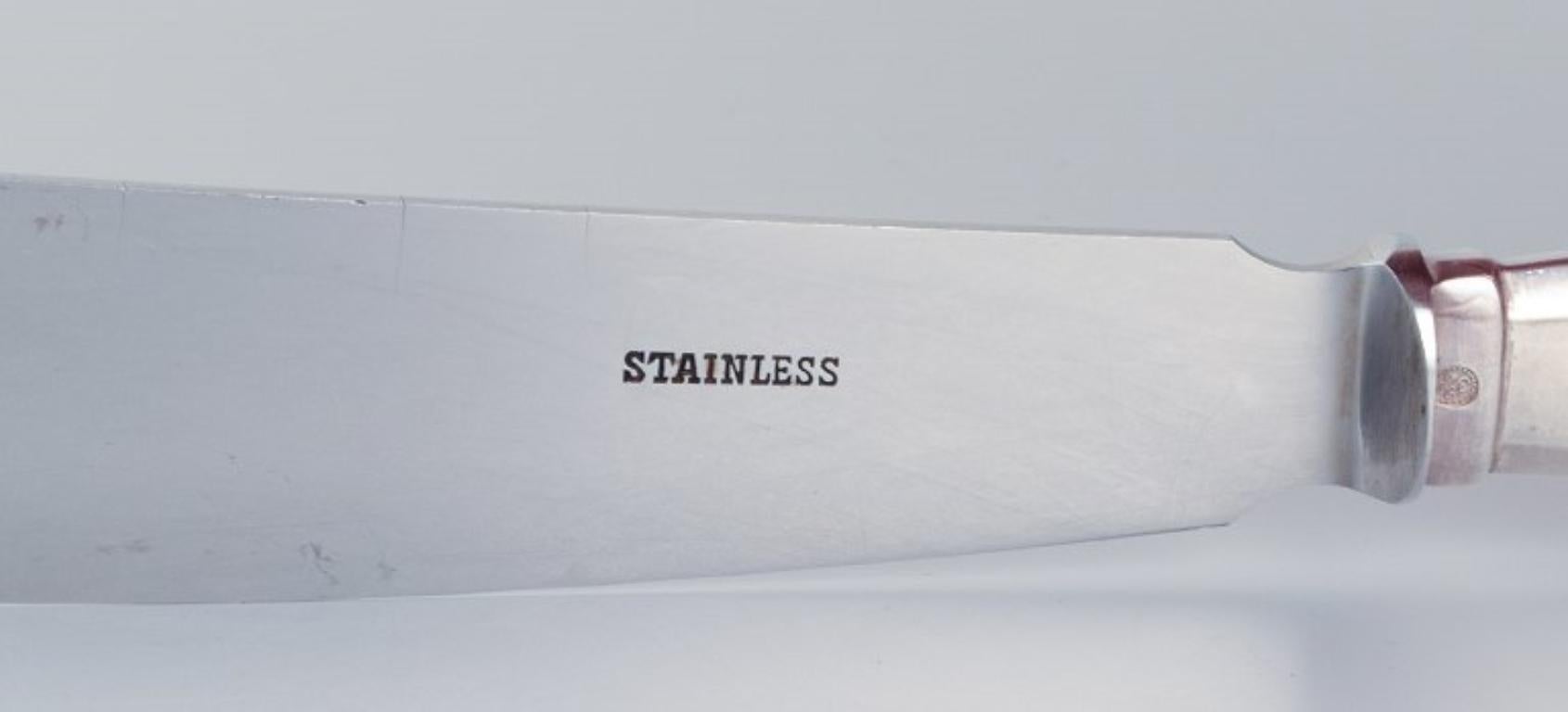Georg Jensen, Viking, cake knife in 830 silver.  Stainless steel blade. In Excellent Condition For Sale In Copenhagen, DK
