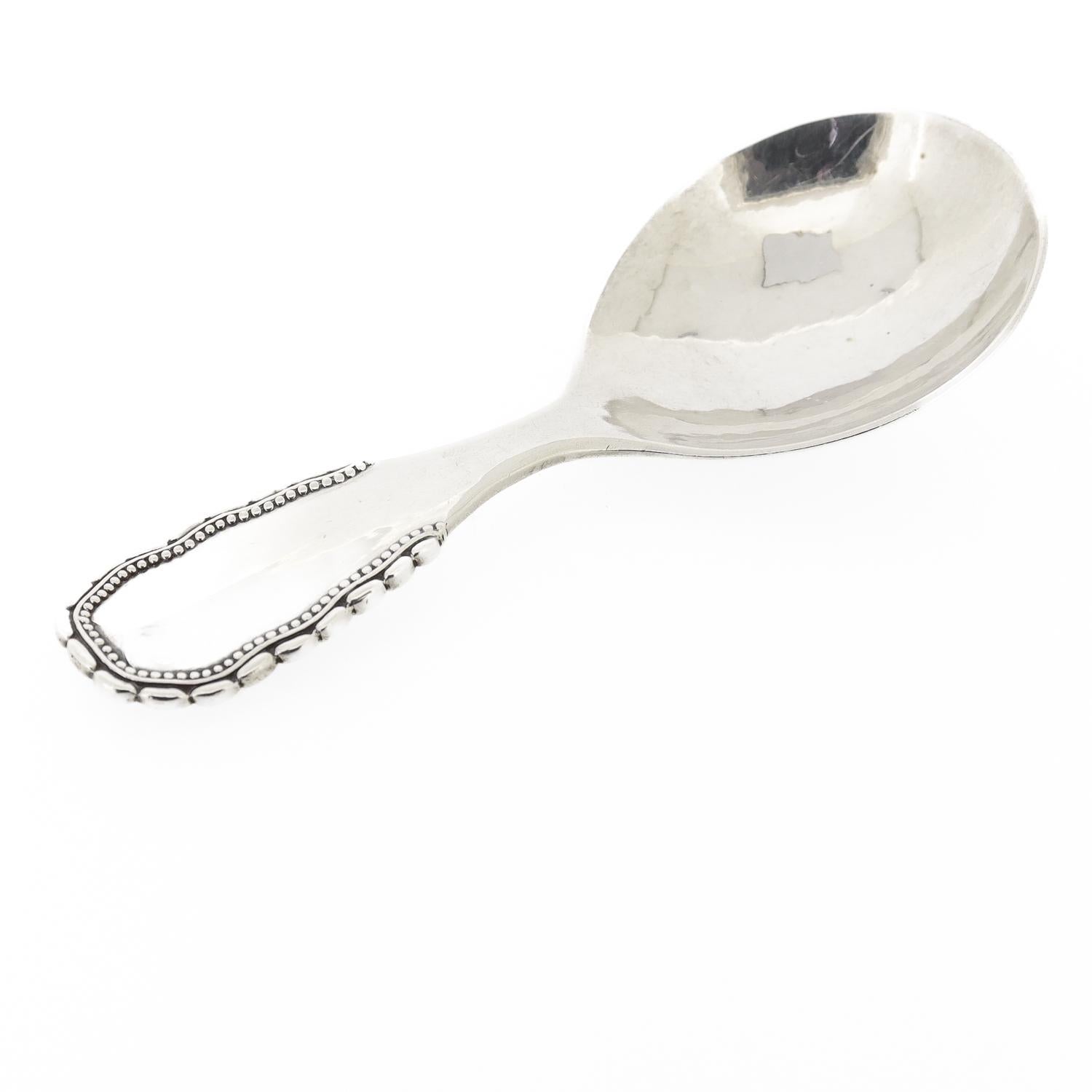 Art Déco Cucchiaio da tè in argento Georg Jensen Viking o Nordisk in vendita