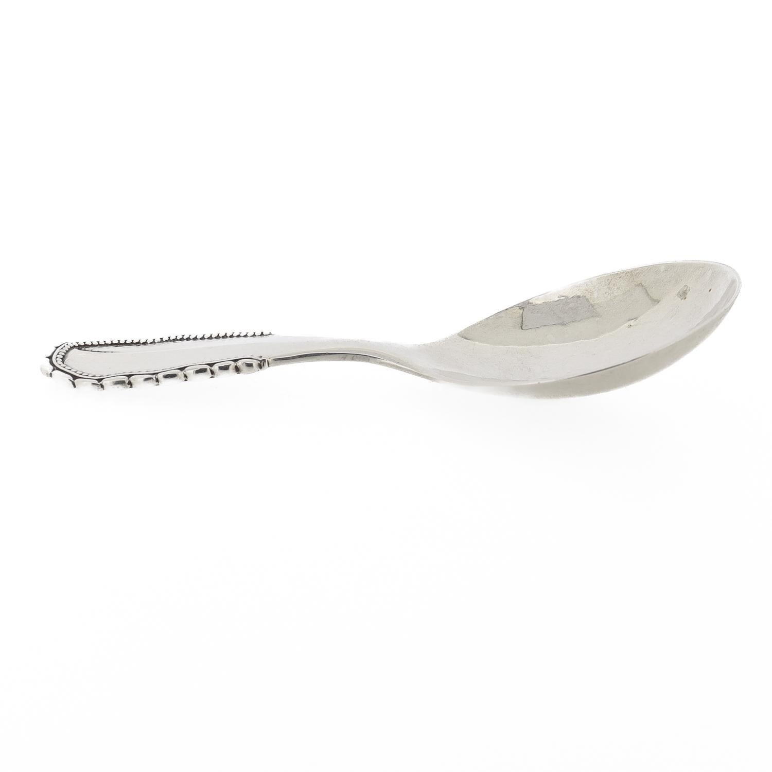 Cucchiaio da tè in argento Georg Jensen Viking o Nordisk In condizioni buone in vendita a Philadelphia, PA