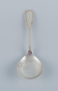 Georg Jensen, Viking, serving spoon in 830 silver.