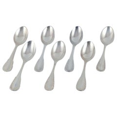 Georg Jensen, Viking, set of seven large dinner spoons in 830 silver.