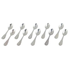 Georg Jensen, Viking, set of ten teaspoons in sterling silver.