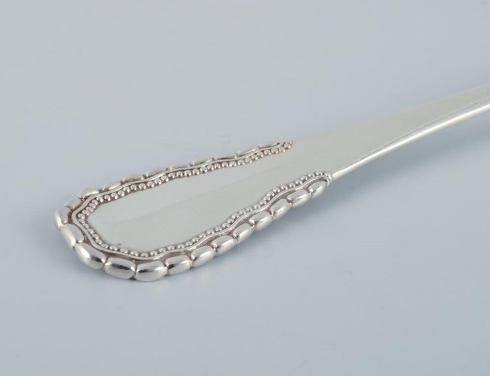 Georg Jensen, Viking,  ten lunch forks in 830 silver and sterling silver In Excellent Condition For Sale In Copenhagen, DK