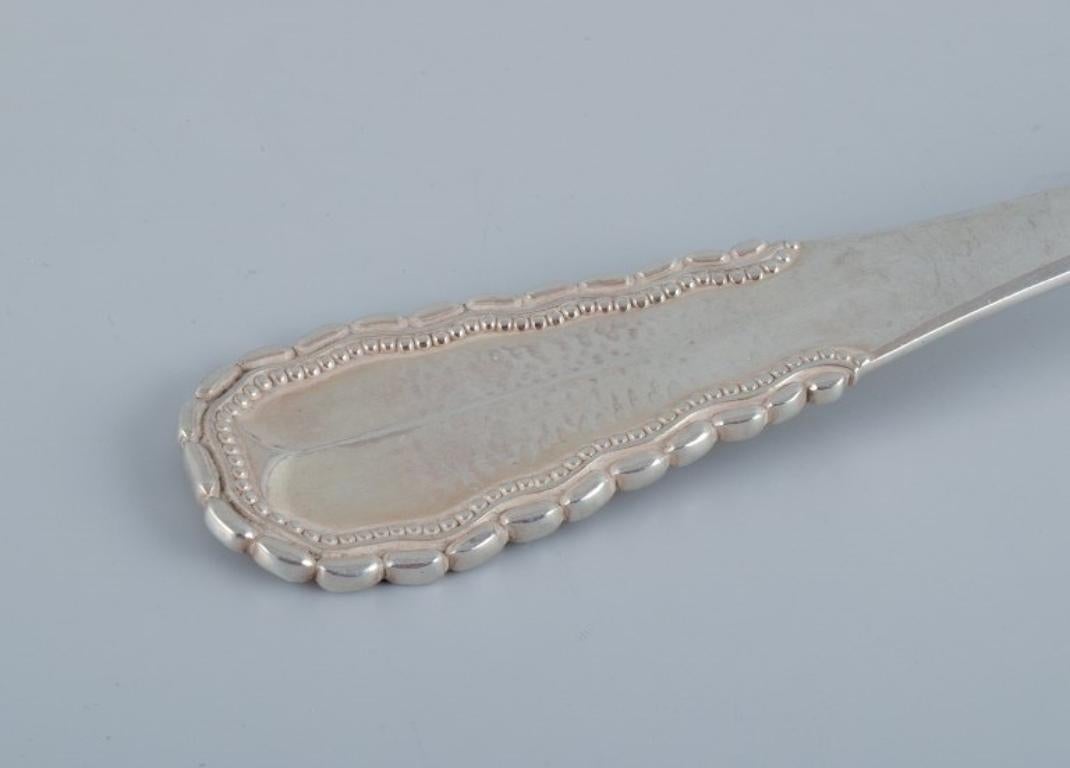 Danish Georg Jensen, Viking, very large serving spoon in sterling silver. For Sale