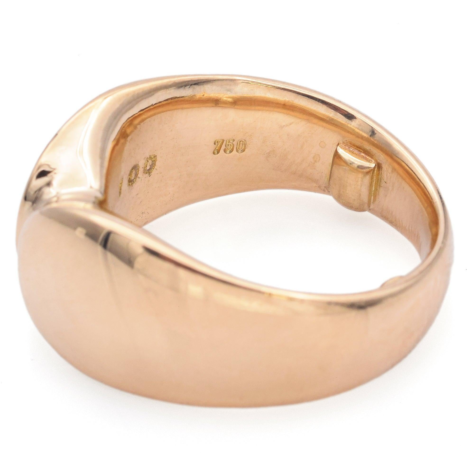 Donna Georg Jensen and Nanna Ditzel Anello d'epoca in oro giallo 18 carati n. 100 in vendita