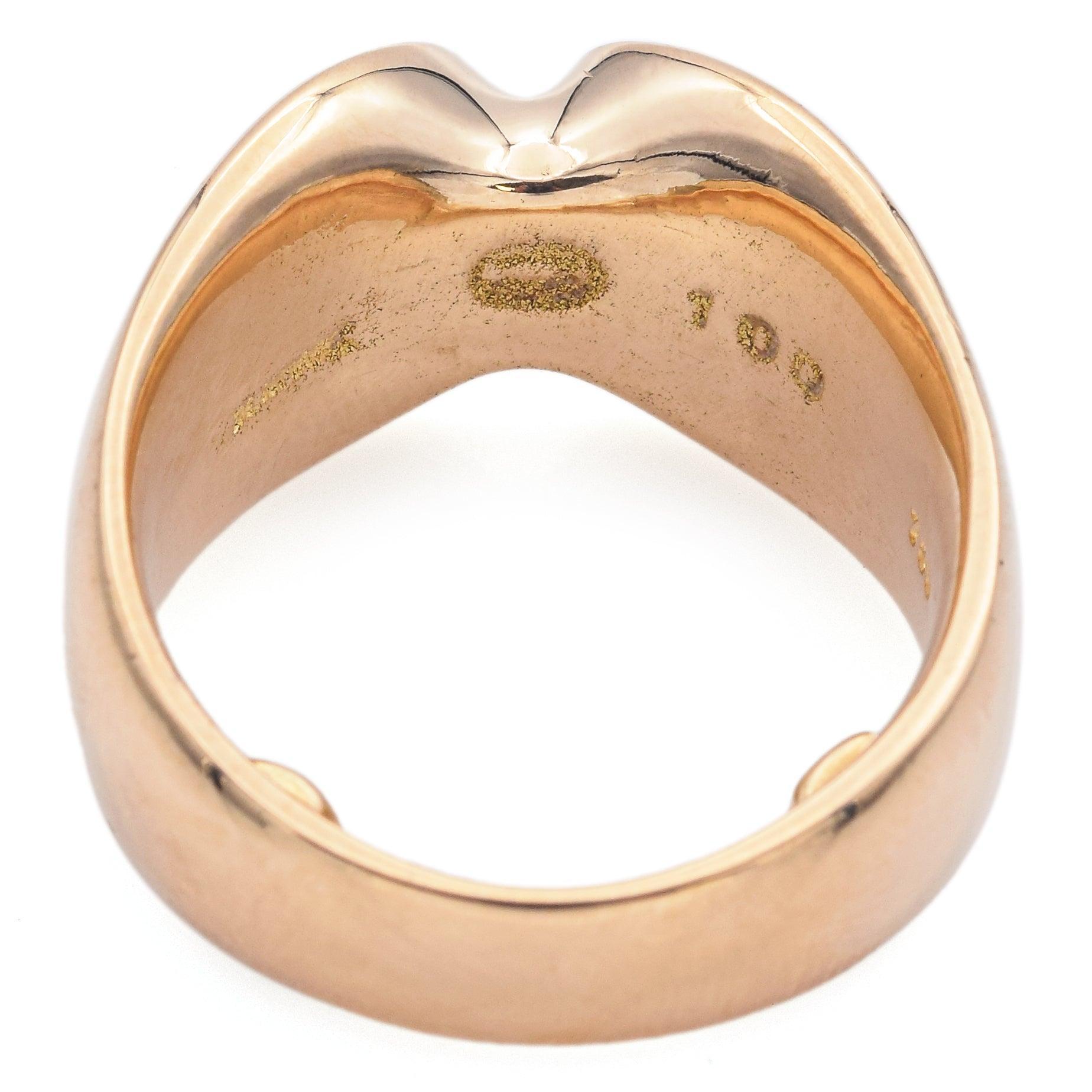 Georg Jensen and Nanna Ditzel Anello d'epoca in oro giallo 18 carati n. 100 in vendita 2
