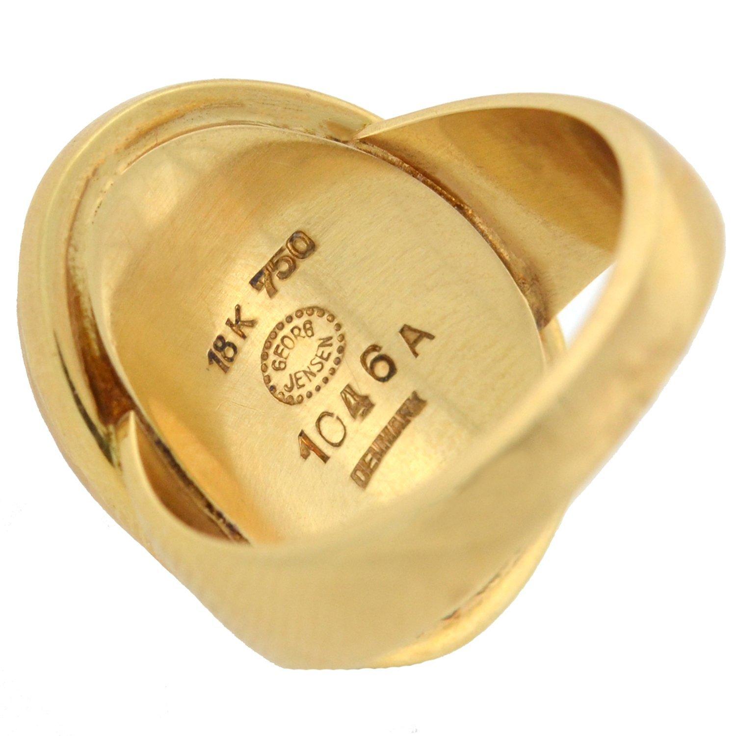Georg Jensen Vintage Carnelian Ring In Good Condition In Narberth, PA