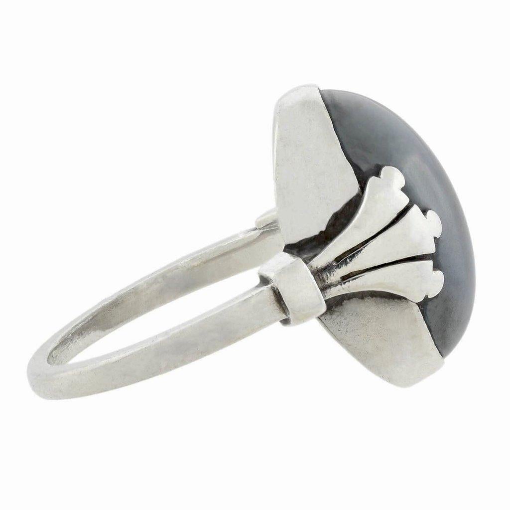 Renowned Danish silversmith Georg Jensen was born in 1866. His training in metalsmithing and his education in the Fine Arts enabled him to develop a successful career based in beautiful jewelry and silver design. His signature Art Nouveau style grew