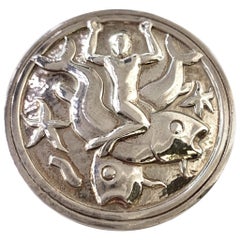Georg Jensen Vintage Sterling Silver Brooch