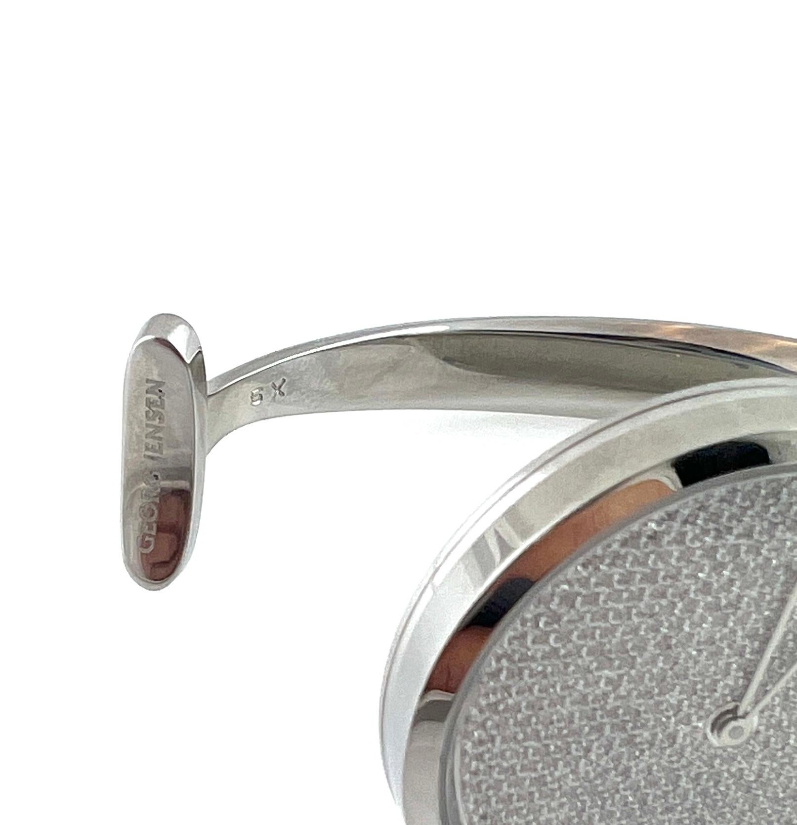Women's Georg Jensen Vivianna Diamond Bangle Watch XS For Sale