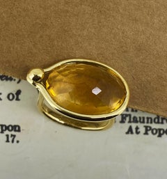 Georg Jensen Vivianna Torun 18K Yellow Gold & Citrine "Savannah" Cocktail Ring